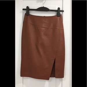 WHITE HOUSE BLACK MARKET Genuine Leather S…